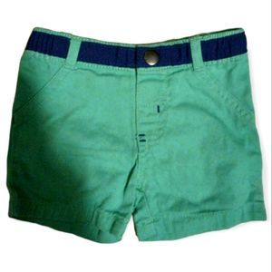 Boys Lounge Shorts Set of Two green/gray, size 0-3.